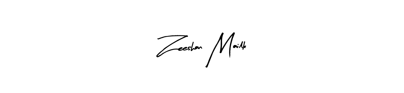 Similarly Arty Signature is the best handwritten signature design. Signature creator online .You can use it as an online autograph creator for name Zeeshan Mailk. Zeeshan Mailk signature style 8 images and pictures png