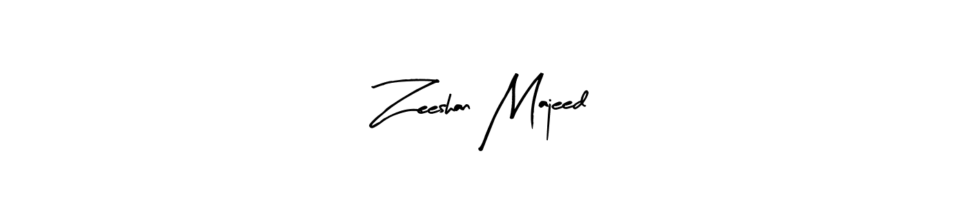 Create a beautiful signature design for name Zeeshan Majeed. With this signature (Arty Signature) fonts, you can make a handwritten signature for free. Zeeshan Majeed signature style 8 images and pictures png