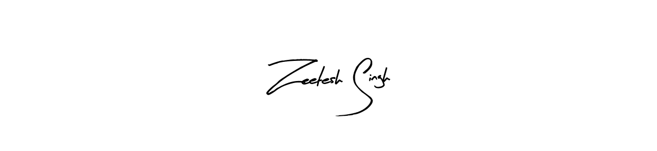How to make Zeetesh Singh signature? Arty Signature is a professional autograph style. Create handwritten signature for Zeetesh Singh name. Zeetesh Singh signature style 8 images and pictures png