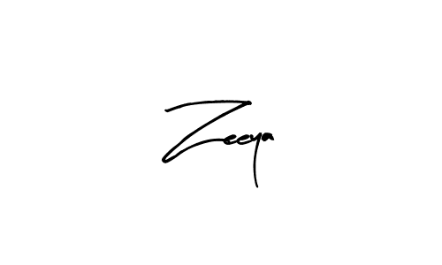 How to make Zeeya name signature. Use Arty Signature style for creating short signs online. This is the latest handwritten sign. Zeeya signature style 8 images and pictures png