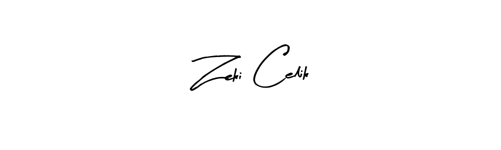 How to make Zeki Celik name signature. Use Arty Signature style for creating short signs online. This is the latest handwritten sign. Zeki Celik signature style 8 images and pictures png