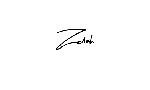 Design your own signature with our free online signature maker. With this signature software, you can create a handwritten (Arty Signature) signature for name Zelah. Zelah signature style 8 images and pictures png