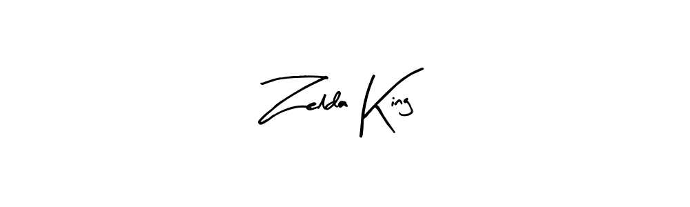 Make a beautiful signature design for name Zelda King. With this signature (Arty Signature) style, you can create a handwritten signature for free. Zelda King signature style 8 images and pictures png