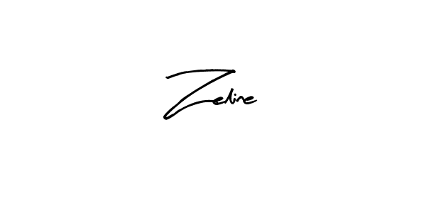 Design your own signature with our free online signature maker. With this signature software, you can create a handwritten (Arty Signature) signature for name Zeline. Zeline signature style 8 images and pictures png