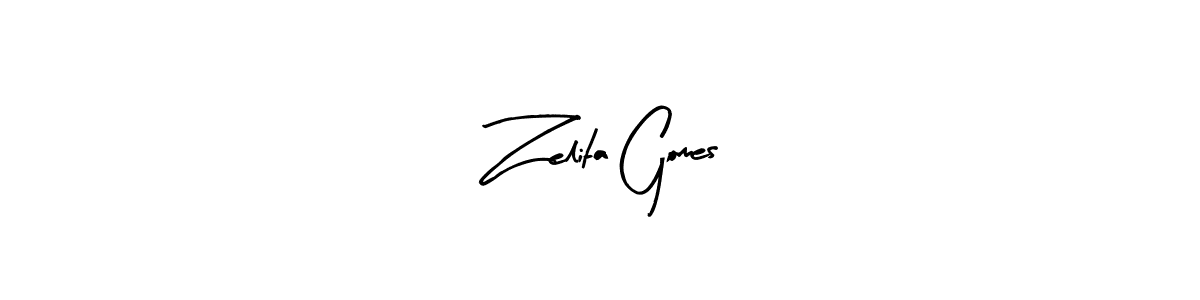 Create a beautiful signature design for name Zelita Gomes. With this signature (Arty Signature) fonts, you can make a handwritten signature for free. Zelita Gomes signature style 8 images and pictures png