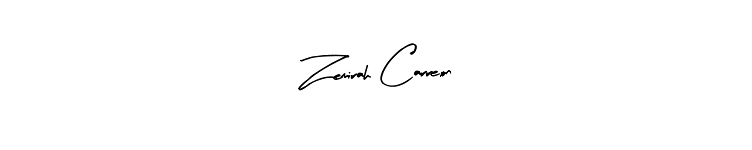 Design your own signature with our free online signature maker. With this signature software, you can create a handwritten (Arty Signature) signature for name Zemirah Carreon. Zemirah Carreon signature style 8 images and pictures png