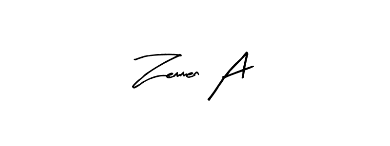 How to Draw Zemmen A signature style? Arty Signature is a latest design signature styles for name Zemmen A. Zemmen A signature style 8 images and pictures png