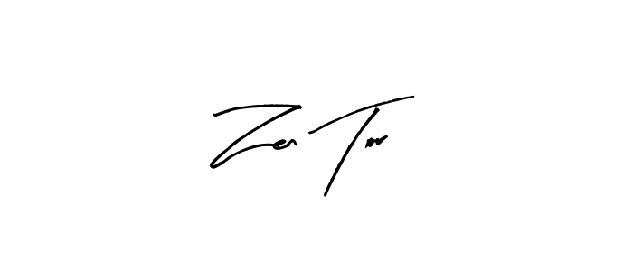 Arty Signature is a professional signature style that is perfect for those who want to add a touch of class to their signature. It is also a great choice for those who want to make their signature more unique. Get Zen Tor name to fancy signature for free. Zen Tor signature style 8 images and pictures png