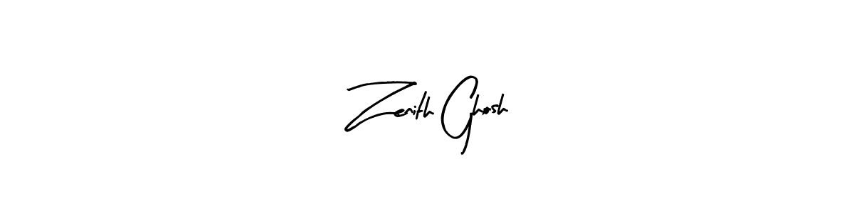 You should practise on your own different ways (Arty Signature) to write your name (Zenith Ghosh) in signature. don't let someone else do it for you. Zenith Ghosh signature style 8 images and pictures png