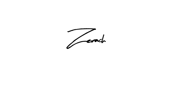 Zerach stylish signature style. Best Handwritten Sign (Arty Signature) for my name. Handwritten Signature Collection Ideas for my name Zerach. Zerach signature style 8 images and pictures png