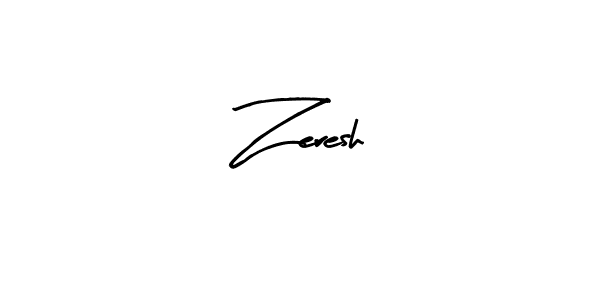 How to make Zeresh signature? Arty Signature is a professional autograph style. Create handwritten signature for Zeresh name. Zeresh signature style 8 images and pictures png