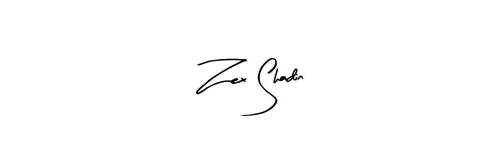 How to make Zex Shadin signature? Arty Signature is a professional autograph style. Create handwritten signature for Zex Shadin name. Zex Shadin signature style 8 images and pictures png