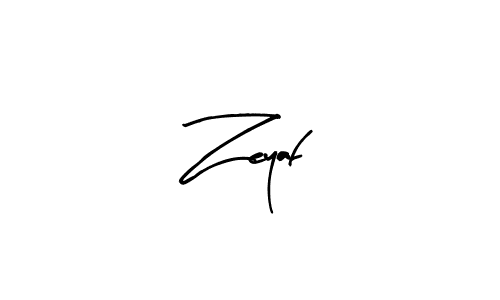 How to make Zeyaf signature? Arty Signature is a professional autograph style. Create handwritten signature for Zeyaf name. Zeyaf signature style 8 images and pictures png