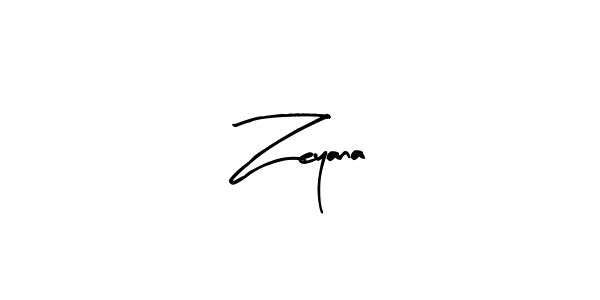 Similarly Arty Signature is the best handwritten signature design. Signature creator online .You can use it as an online autograph creator for name Zeyana. Zeyana signature style 8 images and pictures png