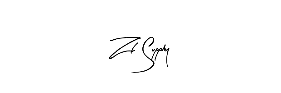 Also we have Zf Supply name is the best signature style. Create professional handwritten signature collection using Arty Signature autograph style. Zf Supply signature style 8 images and pictures png