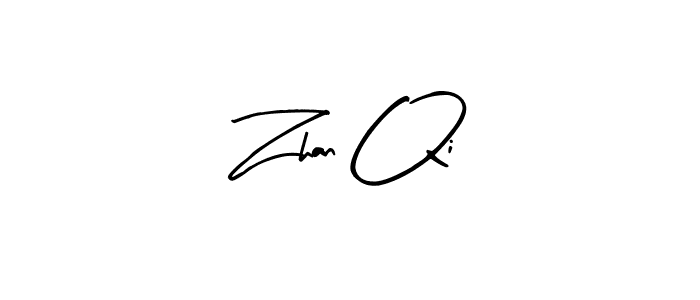 Design your own signature with our free online signature maker. With this signature software, you can create a handwritten (Arty Signature) signature for name Zhan Qi. Zhan Qi signature style 8 images and pictures png