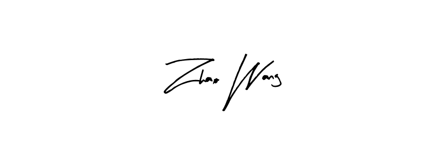 if you are searching for the best signature style for your name Zhao Wang. so please give up your signature search. here we have designed multiple signature styles  using Arty Signature. Zhao Wang signature style 8 images and pictures png