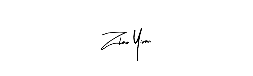 Use a signature maker to create a handwritten signature online. With this signature software, you can design (Arty Signature) your own signature for name Zhao Yiran. Zhao Yiran signature style 8 images and pictures png