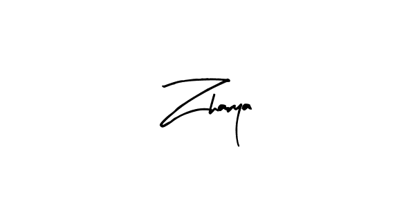 How to make Zharya name signature. Use Arty Signature style for creating short signs online. This is the latest handwritten sign. Zharya signature style 8 images and pictures png