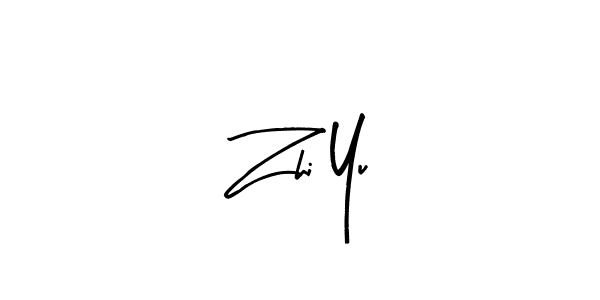 Make a beautiful signature design for name Zhi Yu. With this signature (Arty Signature) style, you can create a handwritten signature for free. Zhi Yu signature style 8 images and pictures png