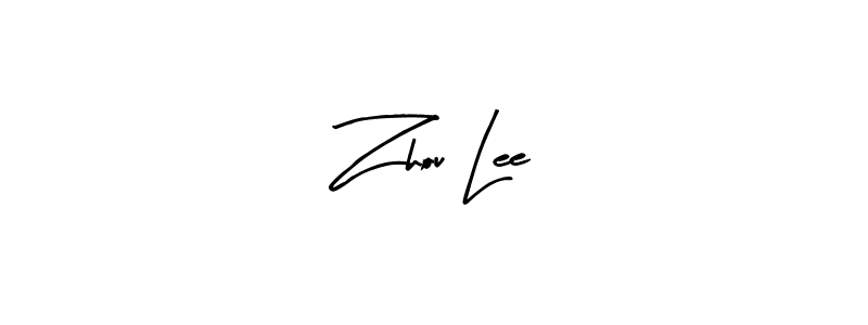 This is the best signature style for the Zhou Lee name. Also you like these signature font (Arty Signature). Mix name signature. Zhou Lee signature style 8 images and pictures png