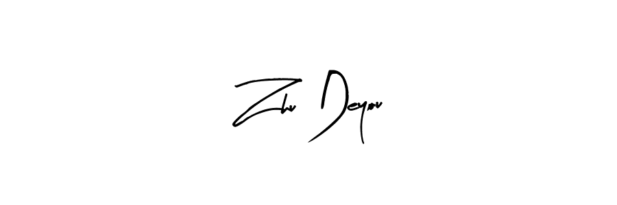 How to make Zhu Deyou name signature. Use Arty Signature style for creating short signs online. This is the latest handwritten sign. Zhu Deyou signature style 8 images and pictures png