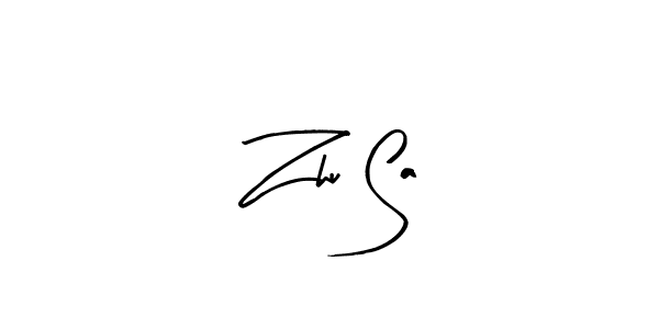 Make a beautiful signature design for name Zhu Sa. With this signature (Arty Signature) style, you can create a handwritten signature for free. Zhu Sa signature style 8 images and pictures png