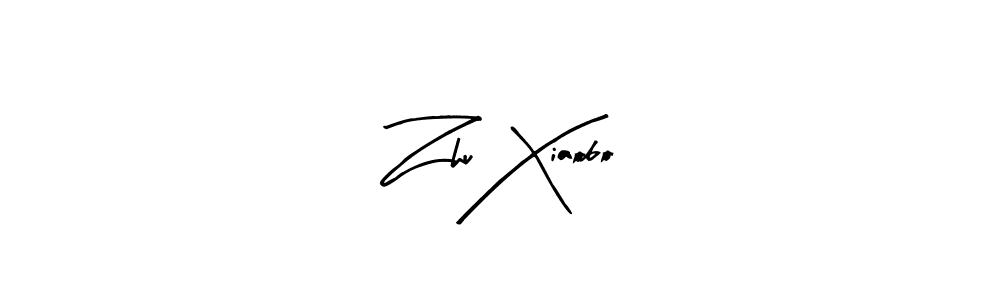 Make a beautiful signature design for name Zhu Xiaobo. With this signature (Arty Signature) style, you can create a handwritten signature for free. Zhu Xiaobo signature style 8 images and pictures png