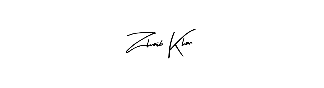 Also we have Zhuaib Khan name is the best signature style. Create professional handwritten signature collection using Arty Signature autograph style. Zhuaib Khan signature style 8 images and pictures png
