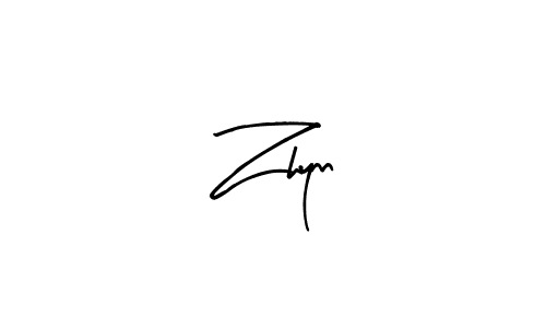 Use a signature maker to create a handwritten signature online. With this signature software, you can design (Arty Signature) your own signature for name Zhynn. Zhynn signature style 8 images and pictures png