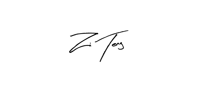 Create a beautiful signature design for name Zi Teng. With this signature (Arty Signature) fonts, you can make a handwritten signature for free. Zi Teng signature style 8 images and pictures png