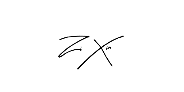 Similarly Arty Signature is the best handwritten signature design. Signature creator online .You can use it as an online autograph creator for name Zi Xin. Zi Xin signature style 8 images and pictures png
