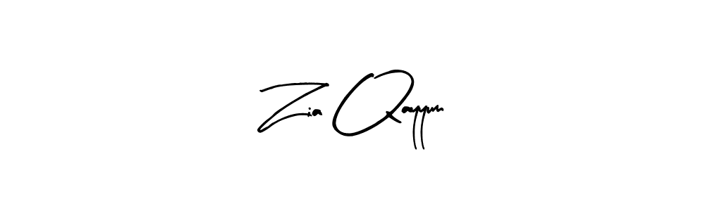 Make a beautiful signature design for name Zia Qayyum. With this signature (Arty Signature) style, you can create a handwritten signature for free. Zia Qayyum signature style 8 images and pictures png