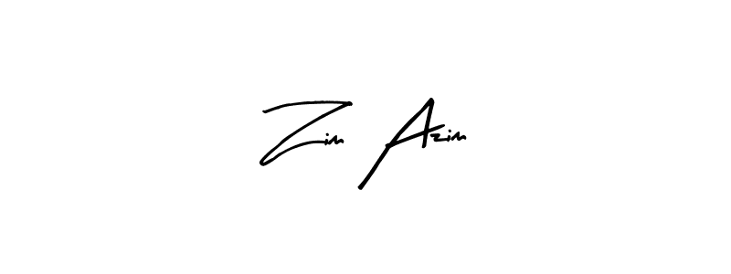 Create a beautiful signature design for name Zim Azim. With this signature (Arty Signature) fonts, you can make a handwritten signature for free. Zim Azim signature style 8 images and pictures png
