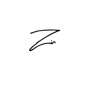 How to make Zin name signature. Use Arty Signature style for creating short signs online. This is the latest handwritten sign. Zin signature style 8 images and pictures png