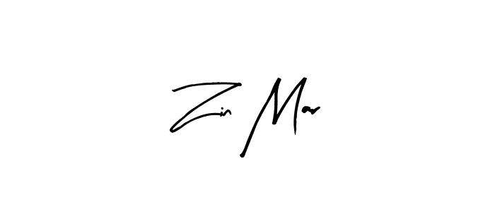 How to make Zin Mar signature? Arty Signature is a professional autograph style. Create handwritten signature for Zin Mar name. Zin Mar signature style 8 images and pictures png