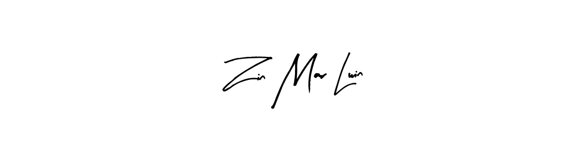 Also we have Zin Mar Lwin name is the best signature style. Create professional handwritten signature collection using Arty Signature autograph style. Zin Mar Lwin signature style 8 images and pictures png