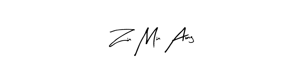 Make a beautiful signature design for name Zin Min Aung. Use this online signature maker to create a handwritten signature for free. Zin Min Aung signature style 8 images and pictures png