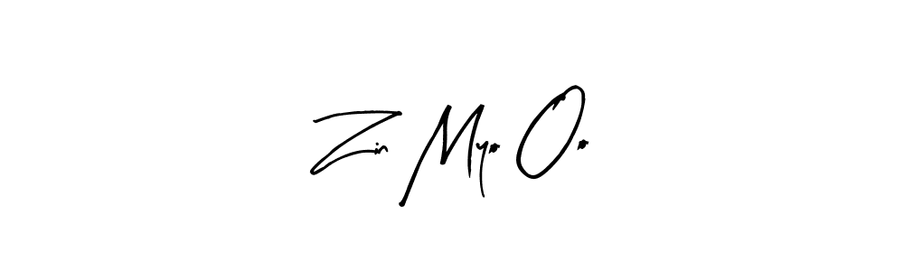 The best way (Arty Signature) to make a short signature is to pick only two or three words in your name. The name Zin Myo Oo include a total of six letters. For converting this name. Zin Myo Oo signature style 8 images and pictures png