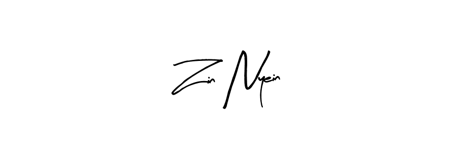How to make Zin Nyein signature? Arty Signature is a professional autograph style. Create handwritten signature for Zin Nyein name. Zin Nyein signature style 8 images and pictures png
