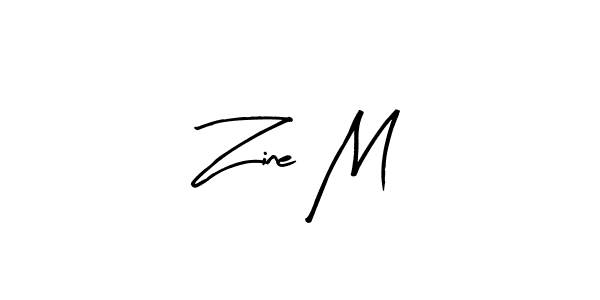 Use a signature maker to create a handwritten signature online. With this signature software, you can design (Arty Signature) your own signature for name Zine M. Zine M signature style 8 images and pictures png