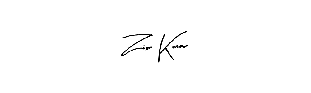 How to make Zion Kumar signature? Arty Signature is a professional autograph style. Create handwritten signature for Zion Kumar name. Zion Kumar signature style 8 images and pictures png