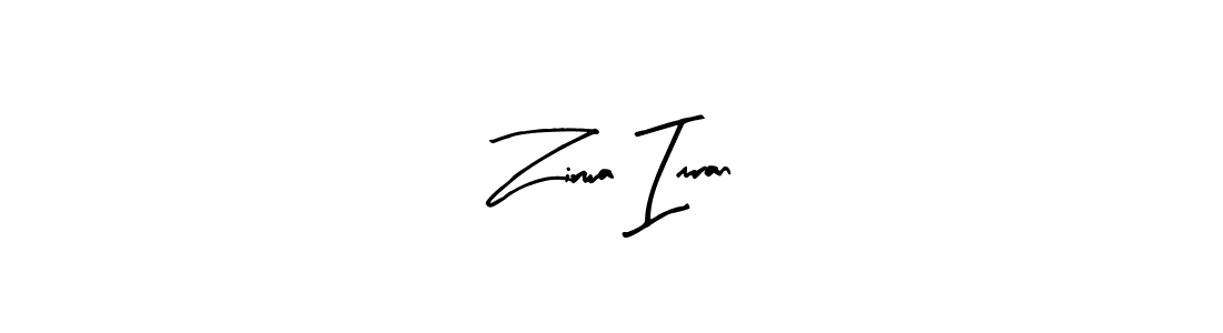 Arty Signature is a professional signature style that is perfect for those who want to add a touch of class to their signature. It is also a great choice for those who want to make their signature more unique. Get Zirwa Imran name to fancy signature for free. Zirwa Imran signature style 8 images and pictures png