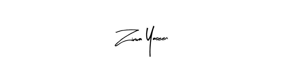How to make Zirwa Yaseen signature? Arty Signature is a professional autograph style. Create handwritten signature for Zirwa Yaseen name. Zirwa Yaseen signature style 8 images and pictures png