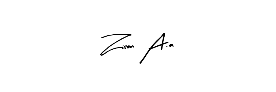 Use a signature maker to create a handwritten signature online. With this signature software, you can design (Arty Signature) your own signature for name Zisan A.a. Zisan A.a signature style 8 images and pictures png