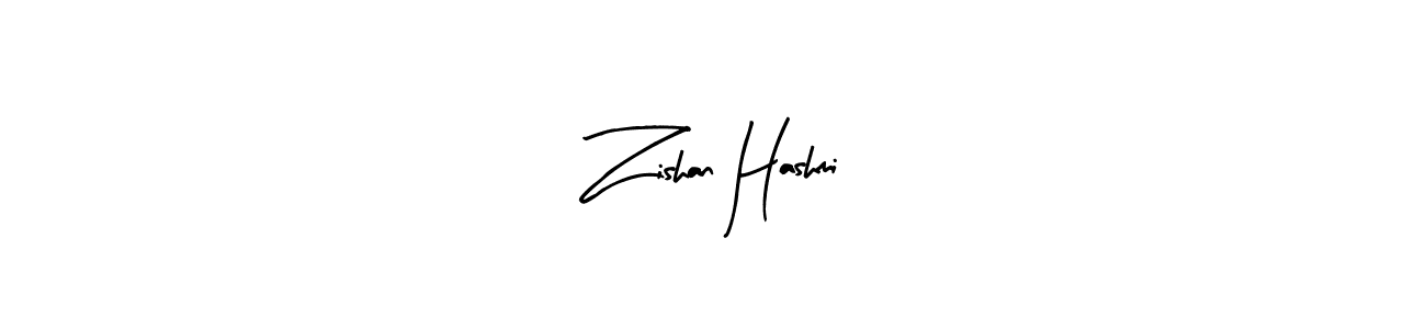 if you are searching for the best signature style for your name Zishan Hashmi. so please give up your signature search. here we have designed multiple signature styles  using Arty Signature. Zishan Hashmi signature style 8 images and pictures png
