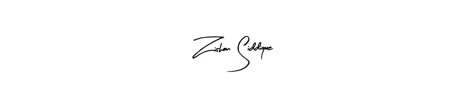Create a beautiful signature design for name Zishan Siddique. With this signature (Arty Signature) fonts, you can make a handwritten signature for free. Zishan Siddique signature style 8 images and pictures png
