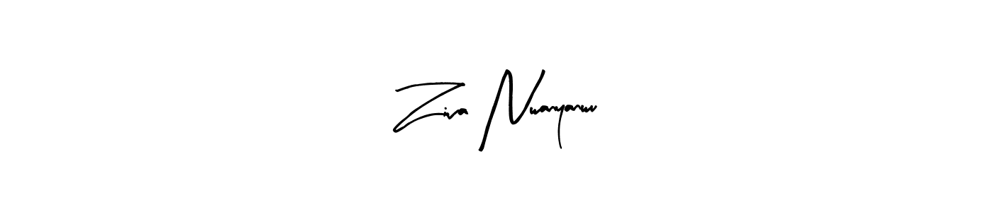 Create a beautiful signature design for name Ziva Nwanyanwu. With this signature (Arty Signature) fonts, you can make a handwritten signature for free. Ziva Nwanyanwu signature style 8 images and pictures png