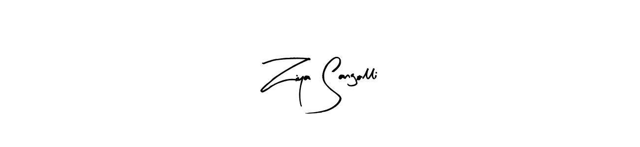 Arty Signature is a professional signature style that is perfect for those who want to add a touch of class to their signature. It is also a great choice for those who want to make their signature more unique. Get Ziya Sangolli name to fancy signature for free. Ziya Sangolli signature style 8 images and pictures png