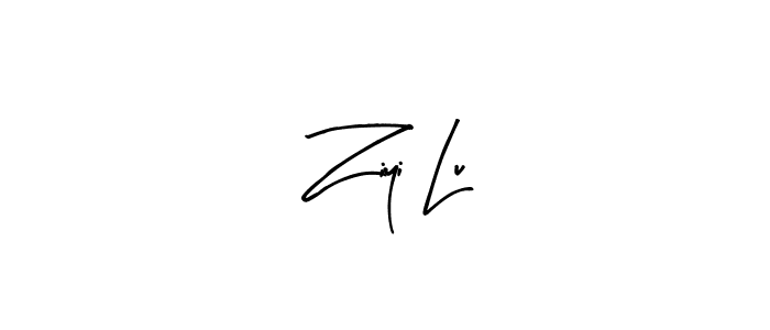 You should practise on your own different ways (Arty Signature) to write your name (Ziyi Lu) in signature. don't let someone else do it for you. Ziyi Lu signature style 8 images and pictures png